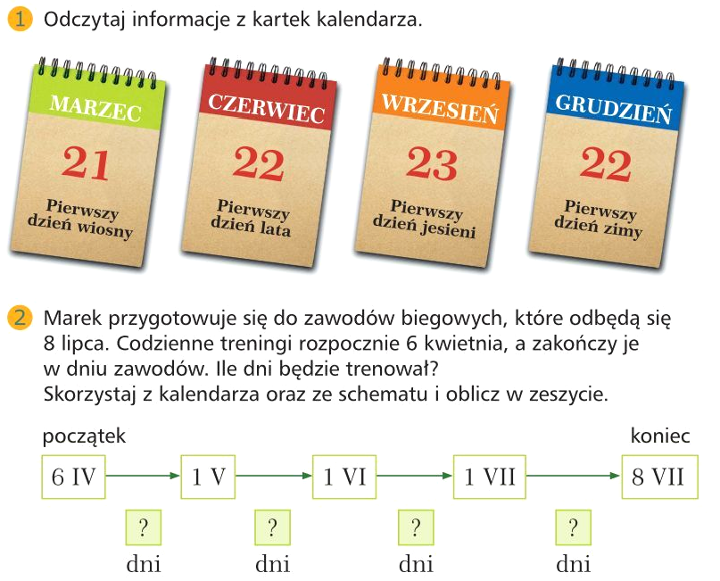 Obliczenia Kalendarzowe Klasa 2 Karty Pracy Matematyka - obliczenia kalendarzowe | Genially
