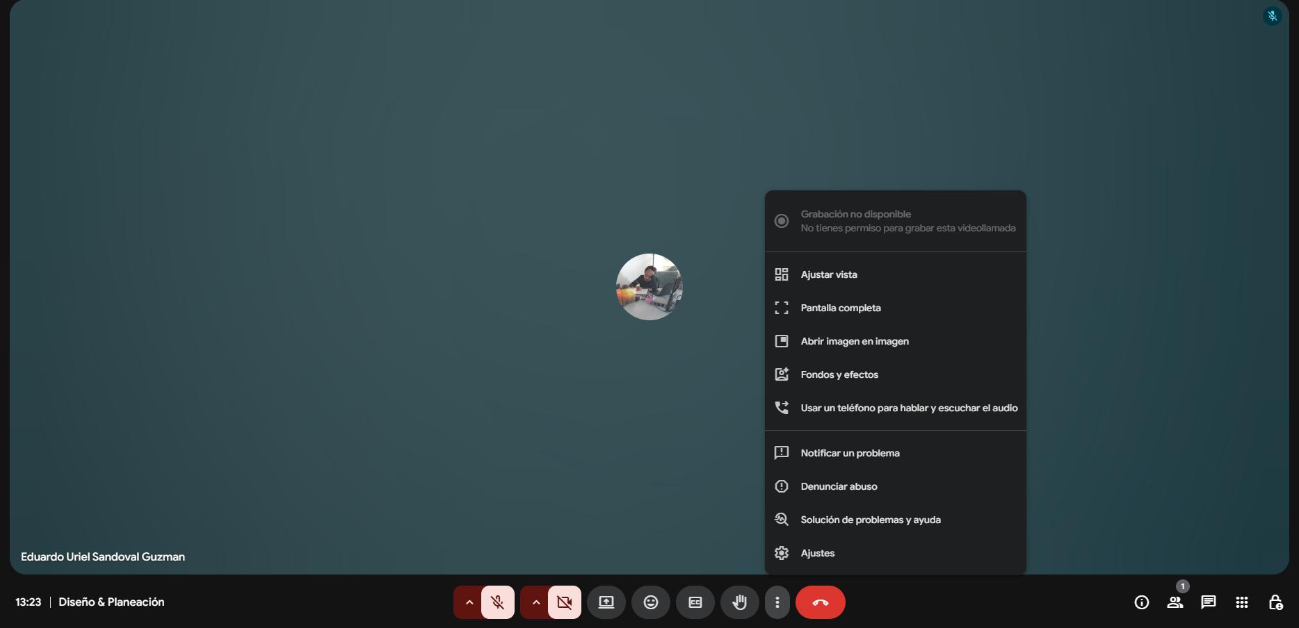 Interfaz Google Meet | Genially