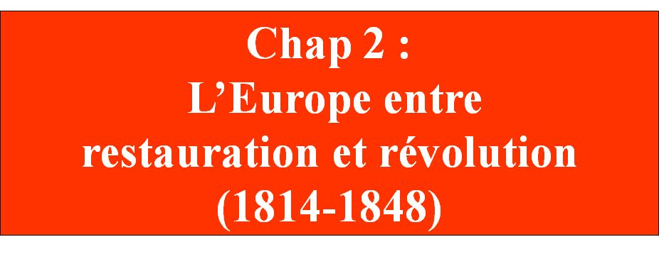 CHAP 2 L'Europe entre restauration et révolution 1814-1848 | Genially