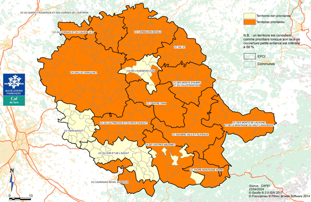 Carte Petite ville de demain et village d'avenir