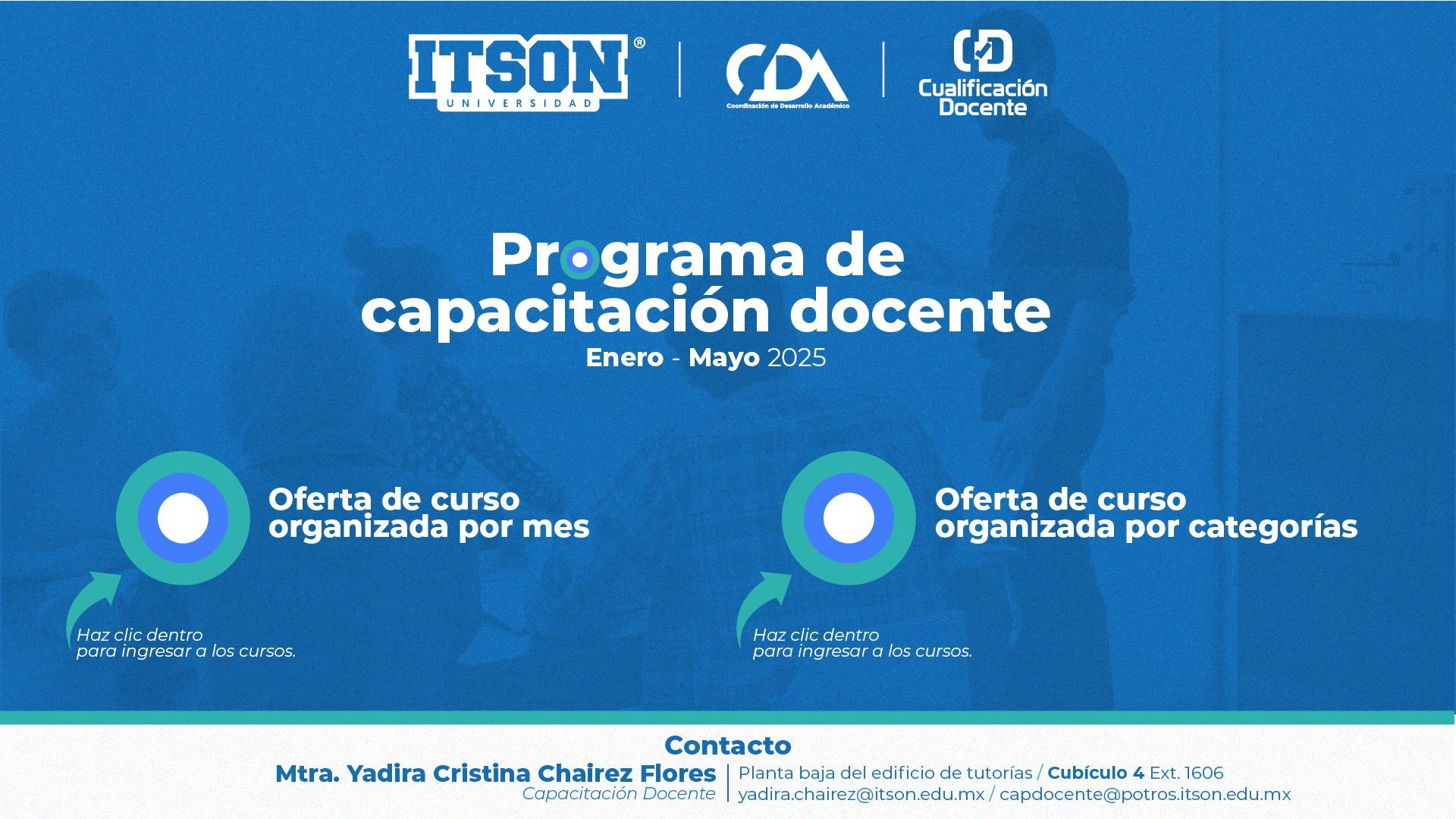 Portada Programa Cap Docente 2025 Enero - Mayo | Genially